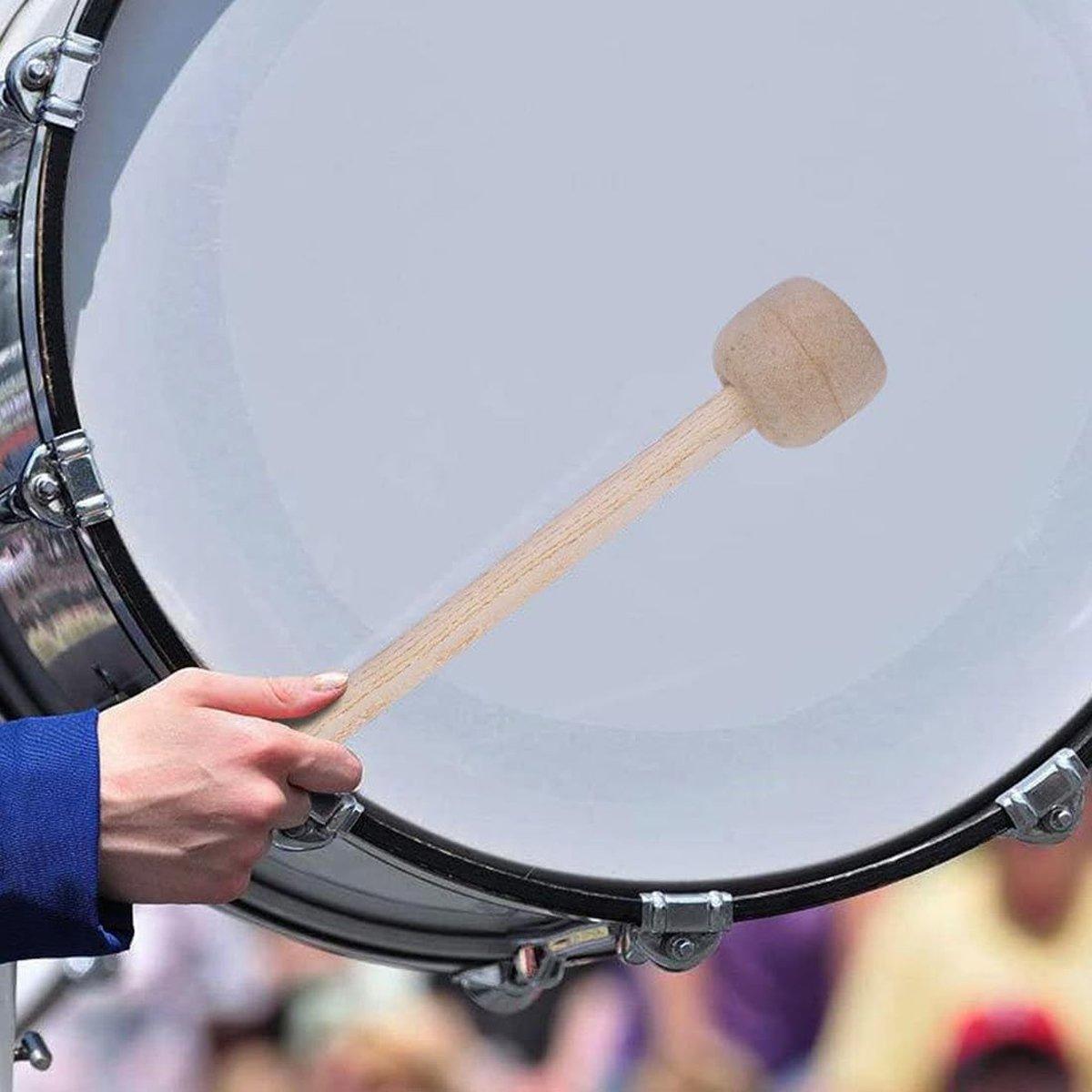 2pcs Felt Drumsticks Gong Mallets Soft Hammer Drum Accessories Percussion Tools