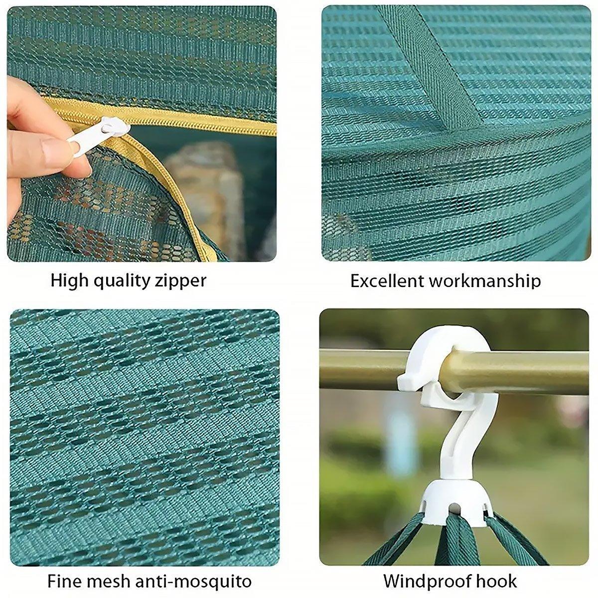 Anti Mosquito Fully Enclosed Drying Net Basket for Fish Vegetables Fruit Herbs - Single layer