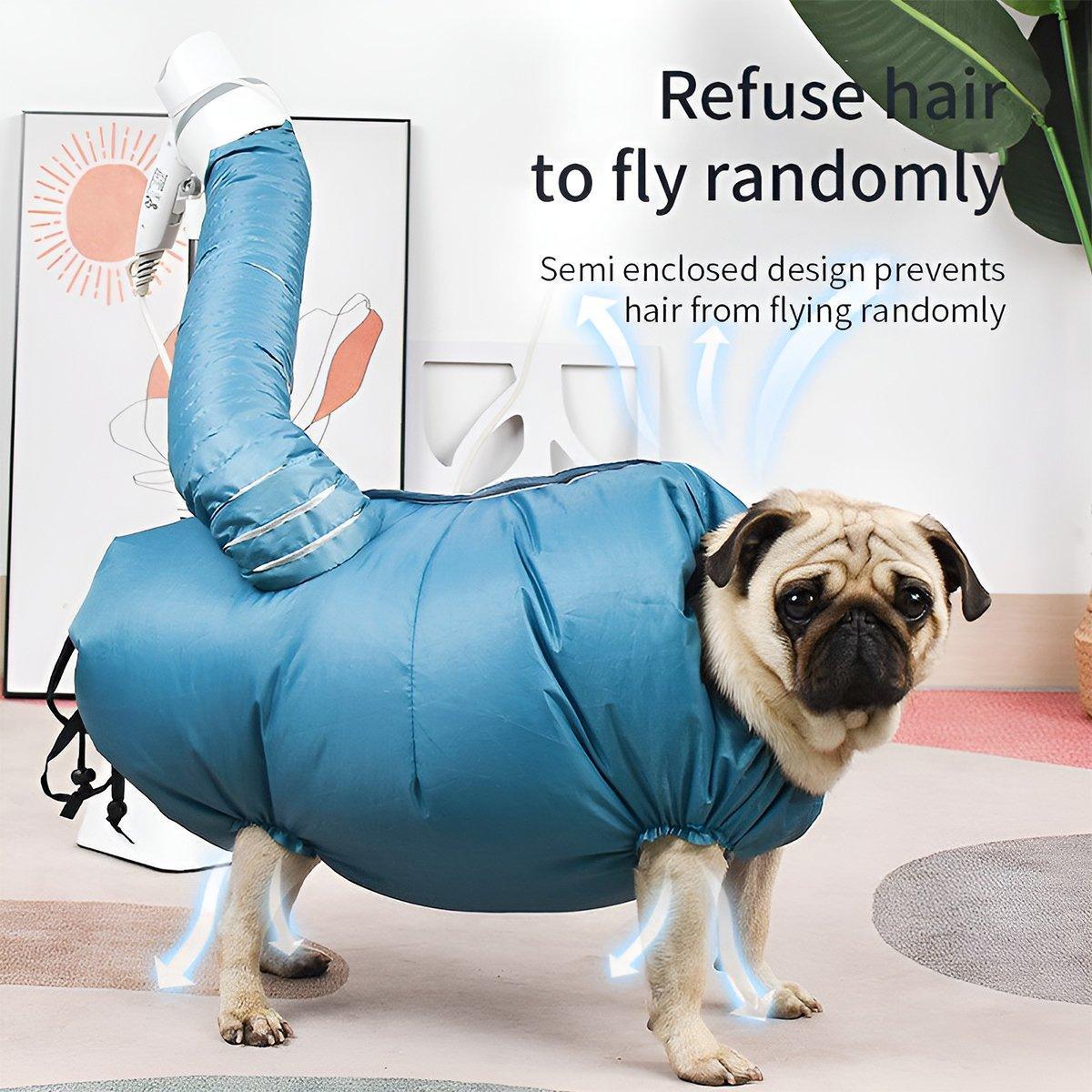 Pet Dog Cat Grooming Blower Hair Dryer Drying Bag Dry Cleaning Bathing Folding - S