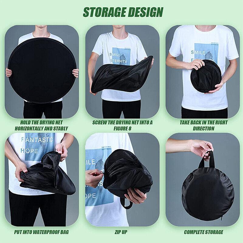 2-8 Tier Drying Net Large Shelf Hydroponic Hanging Grow Herb Plant Dry - 8 Layers