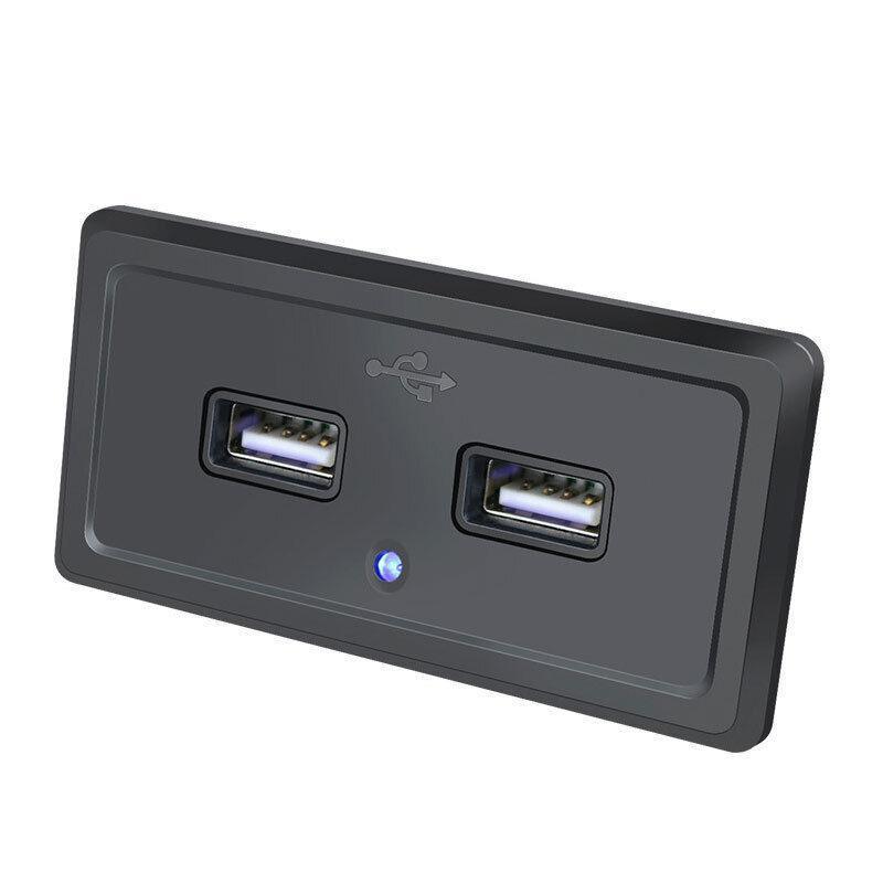 Dual USB Car Charger Socket Panel 5V 3.1A 12V 24V for Car RV Motorcycle