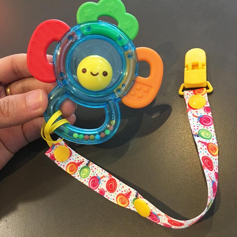 60 Random Colored Plastic Pacifier Dummy Clip Suspender Badge Holder for Crafts