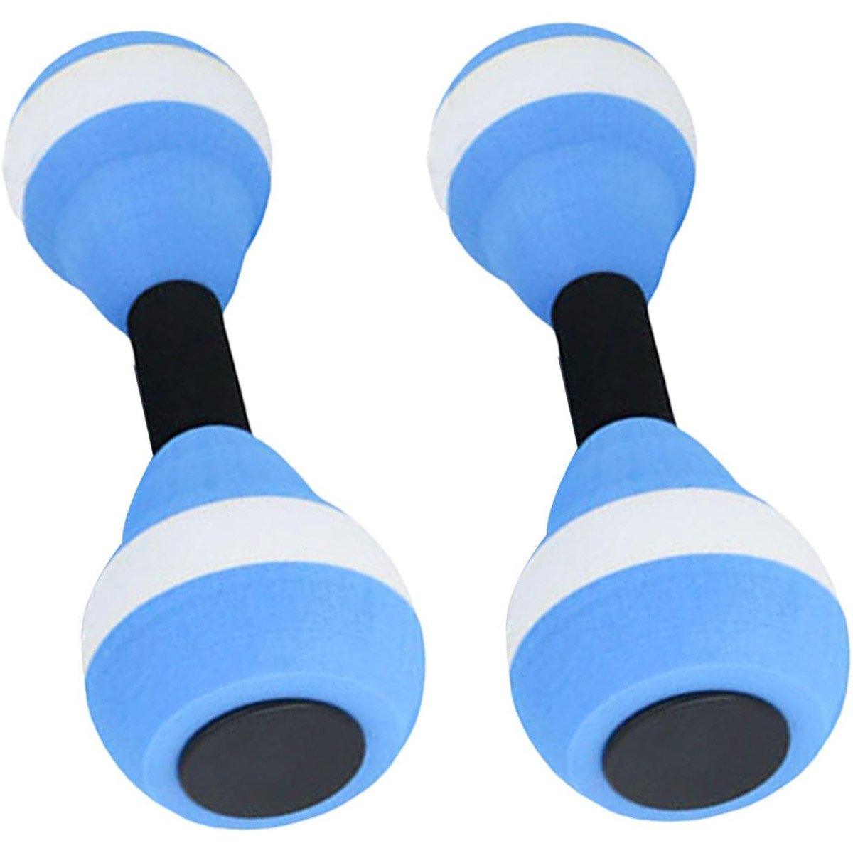 2PCS Arm Buoyancy Rings Dumbbell Style Float Set for Water Activities and Fun - Blue