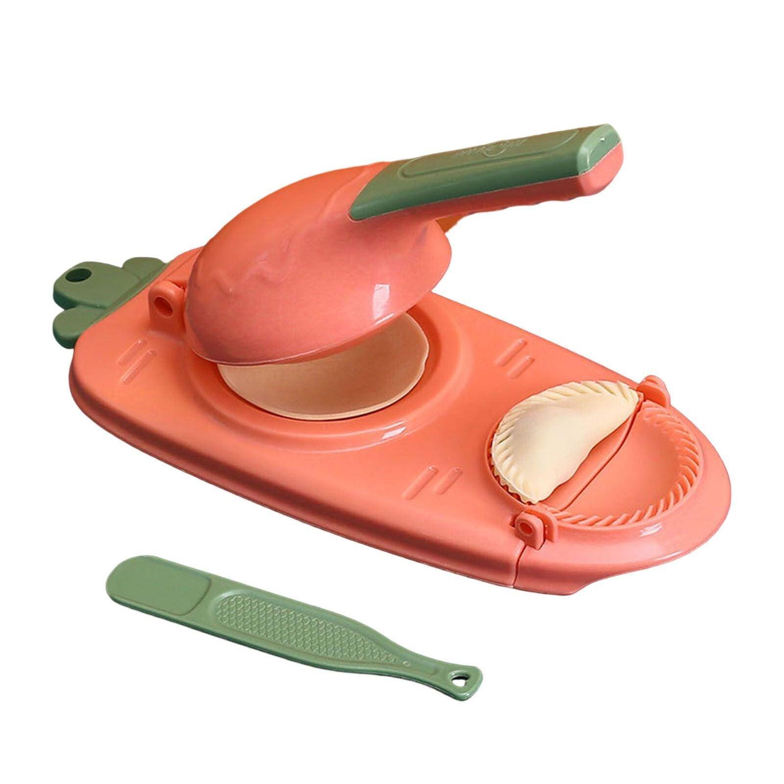2in1 Dumpling Skin Chapati Maker Press Machine Wrapper Mould Handle Tools Pastry - Turquoise