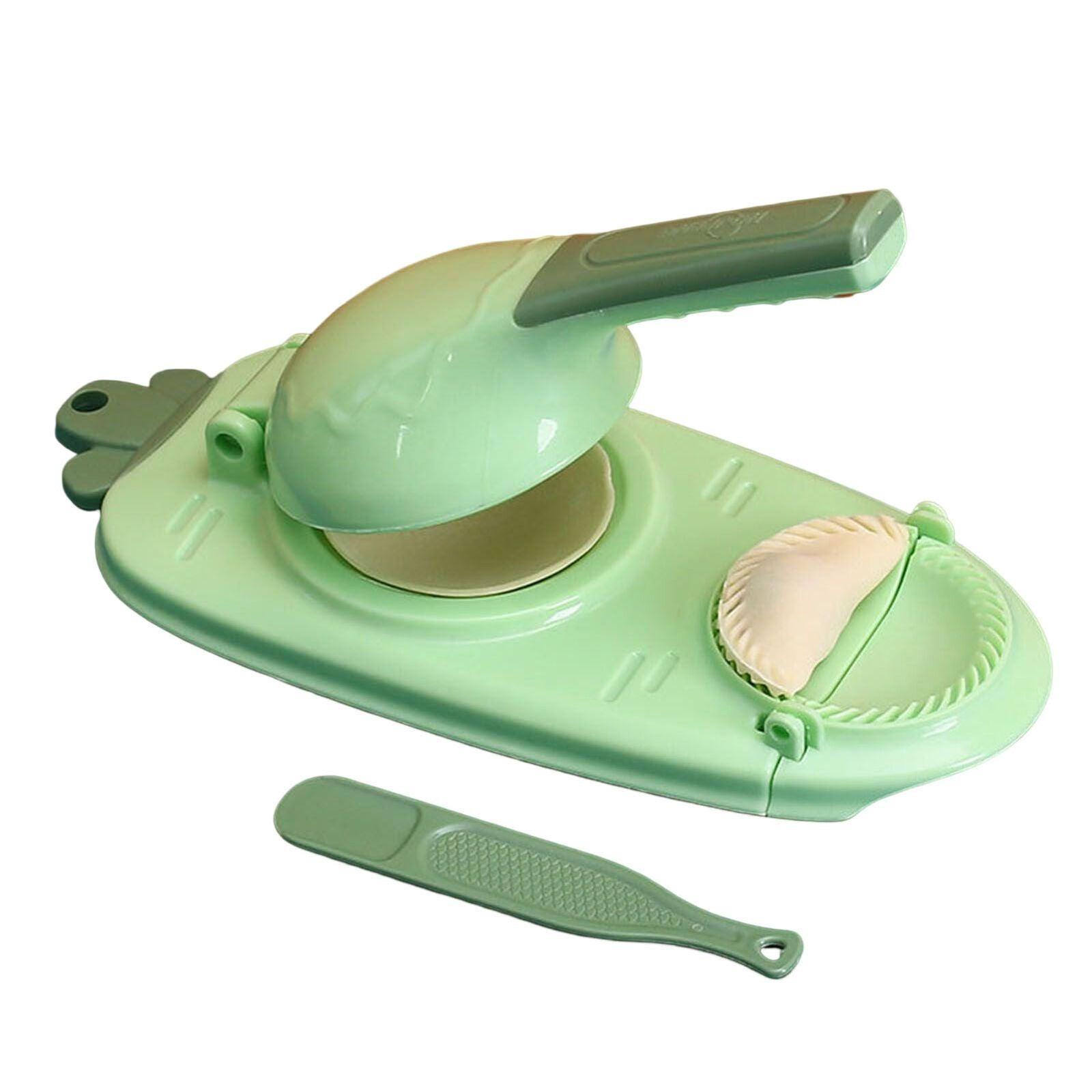 2in1 Dumpling Skin Chapati Maker Press Machine Wrapper Mould Handle Tools Pastry - Leather Pink
