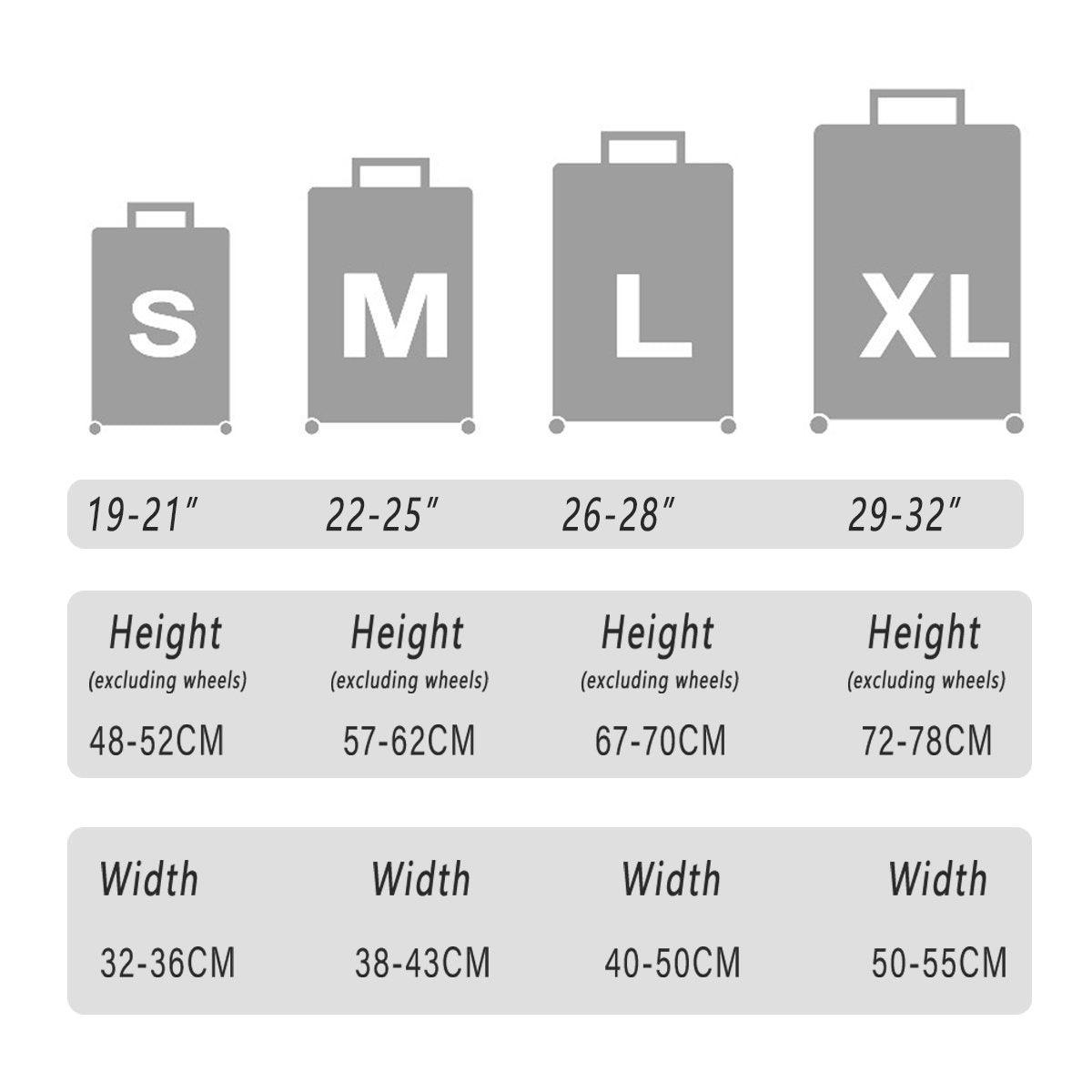 Thickened High Stretch Suitcase Dust-proof Luggage Protector Travel Case Cover - Blue-20inches