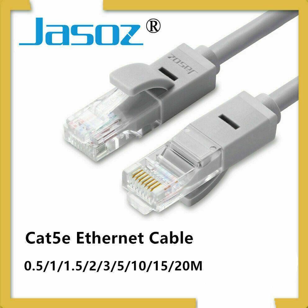 Jasoz Cat5E Ethernet Network Cable Lan Router Internet Patch 1 2 3 5 10 15 20M - 20m