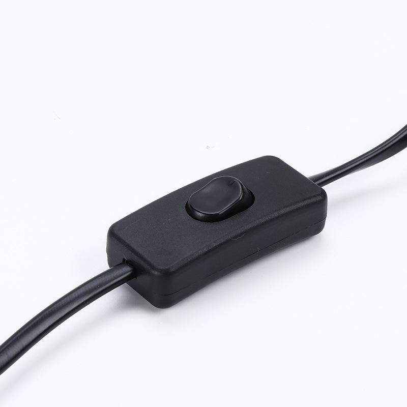 E27 Cable Cord With Switch Au Plug Pendant Lamp Base Light Bulb Holder Socket - Black 1PC