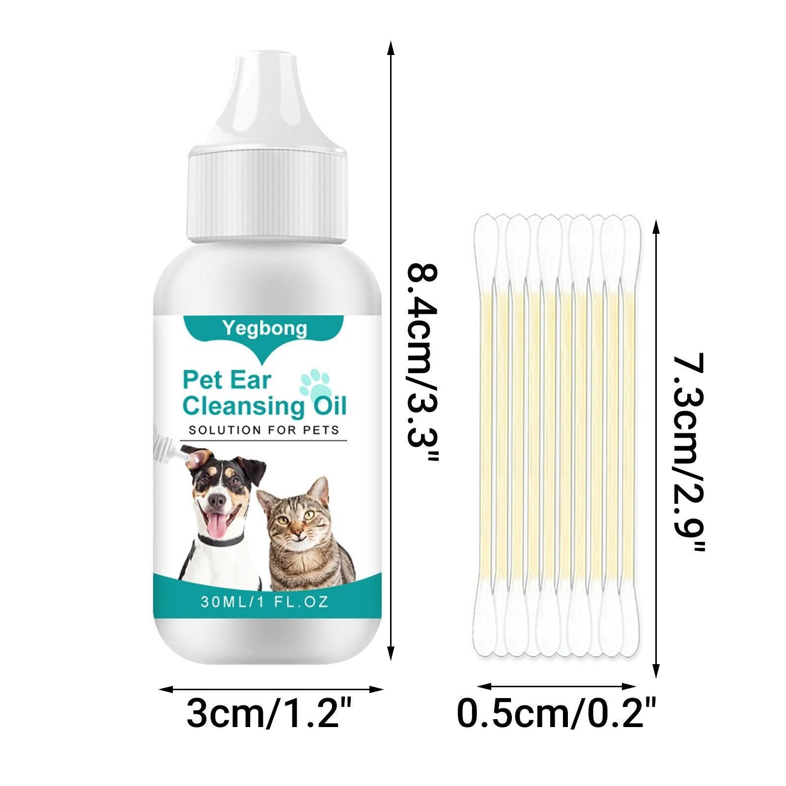 Pet Ear Cleaning Oil for Cats Dogs Deodorize Clean Ears Universal Ear Care Oil