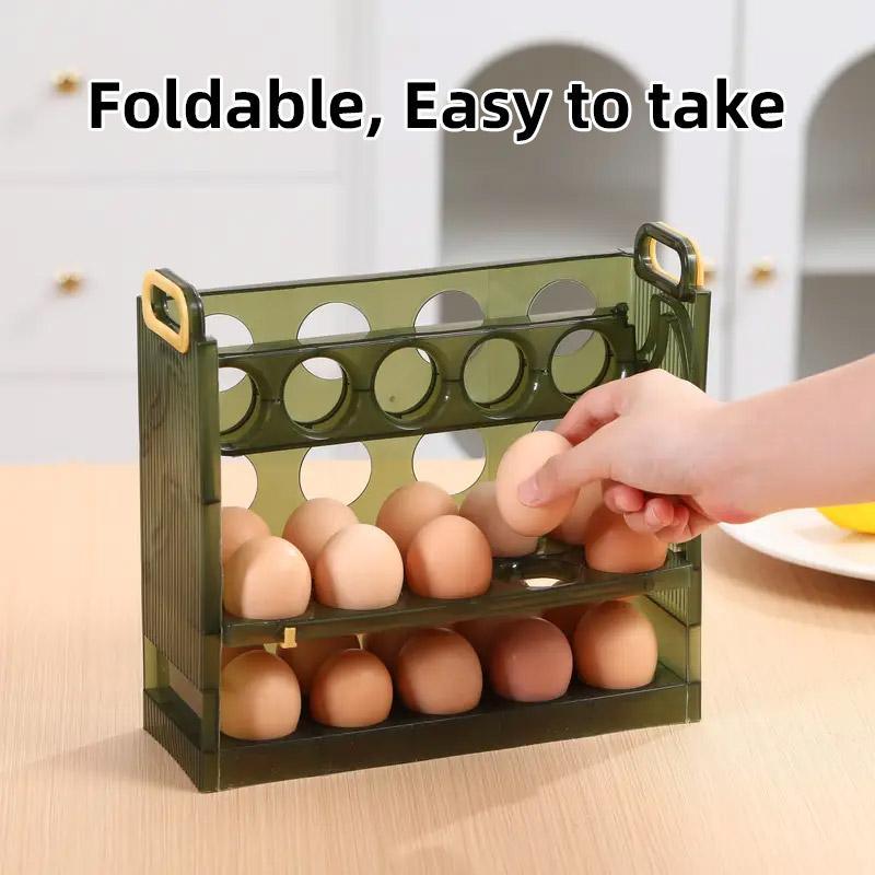 Refrigerator Egg Organizer Side Door Storage Tray Egg Carton Holder Kitchen Box