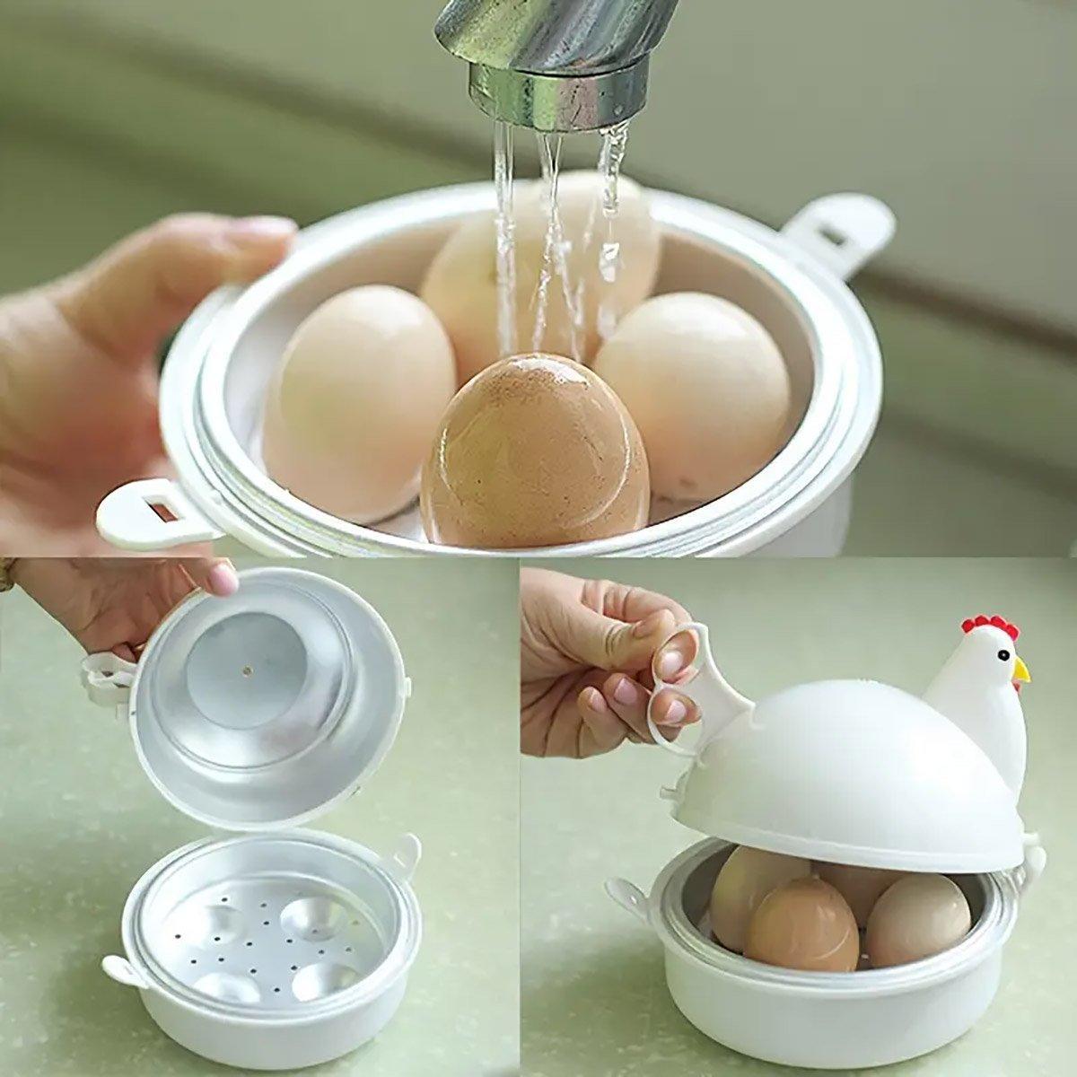 Microwave Oven Egg Steamer Boiled Egg Artifact Boiled Egg Mini Household Special Heating Box