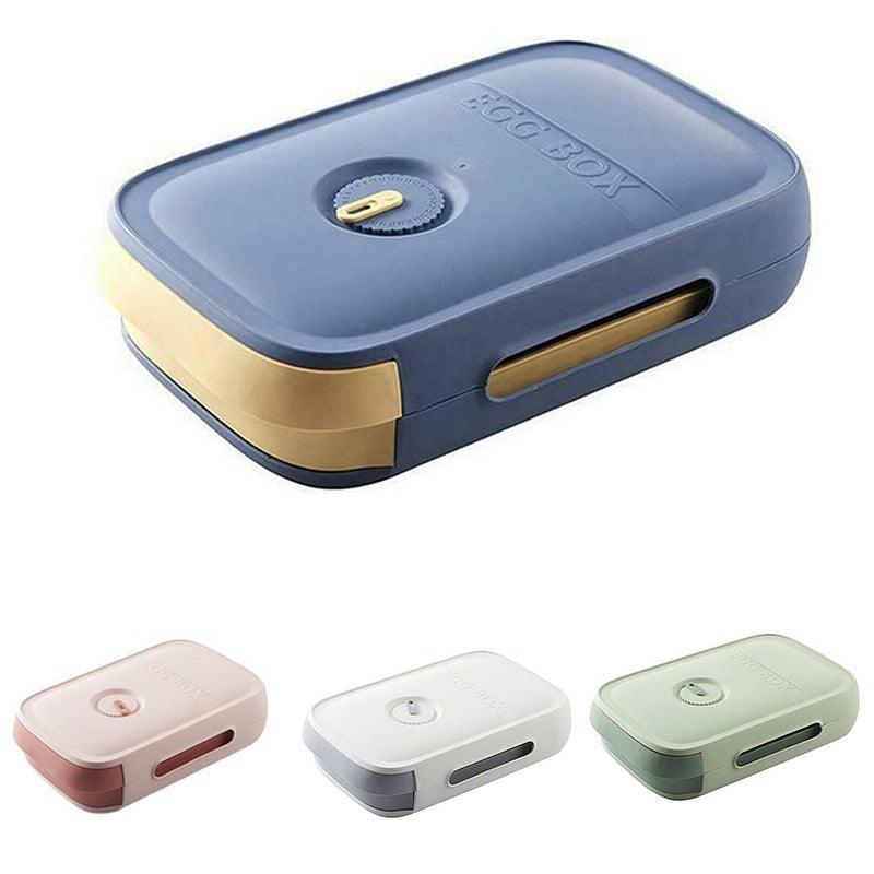 Drawer Type Eggs Tray Fruit Storage Box Kitchen Stacking Holder Food Container - White