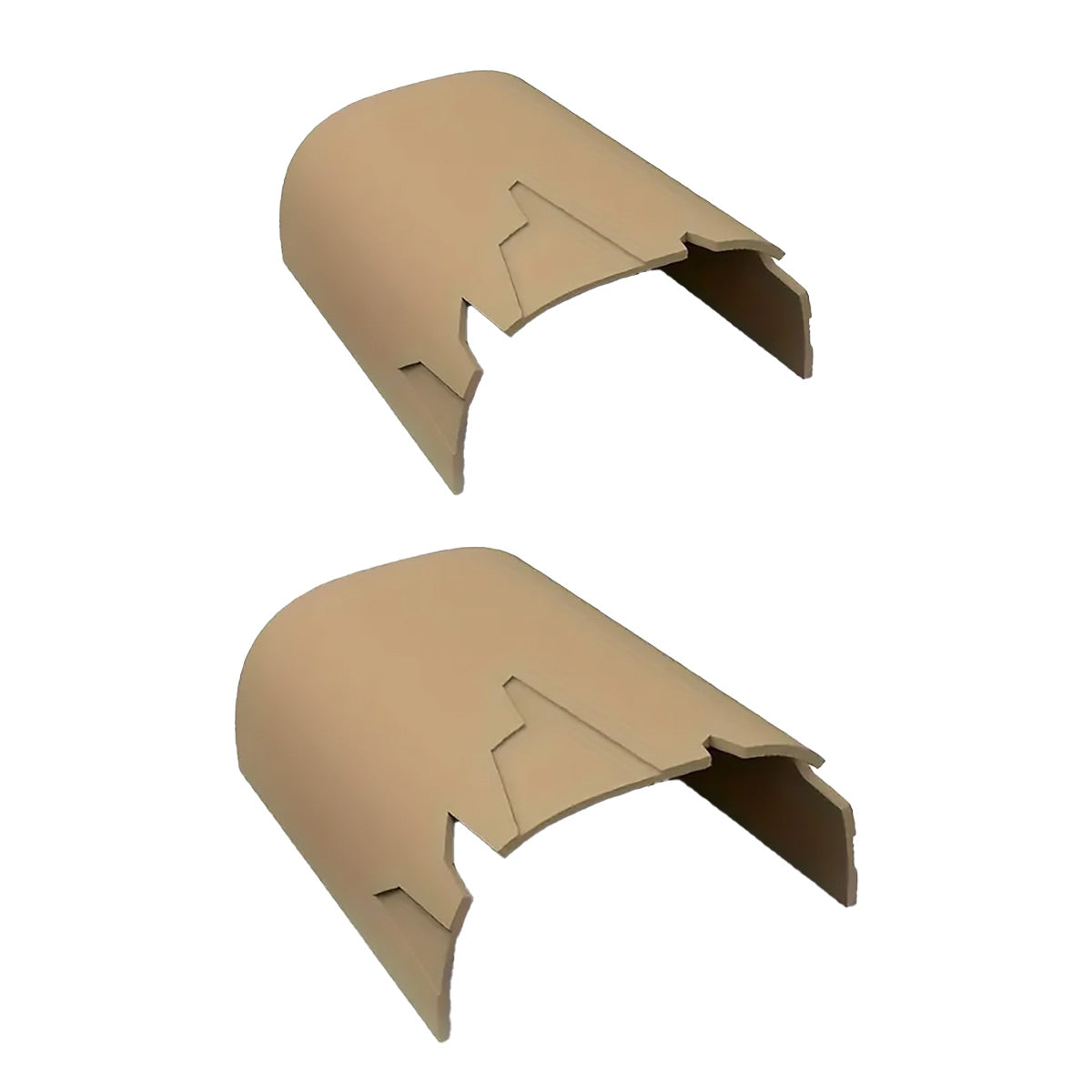 Reptile Hideout Plastic Cave Decorative Shelter for Lizard Snake Spider Habitat - Tree Pattern Set of 2