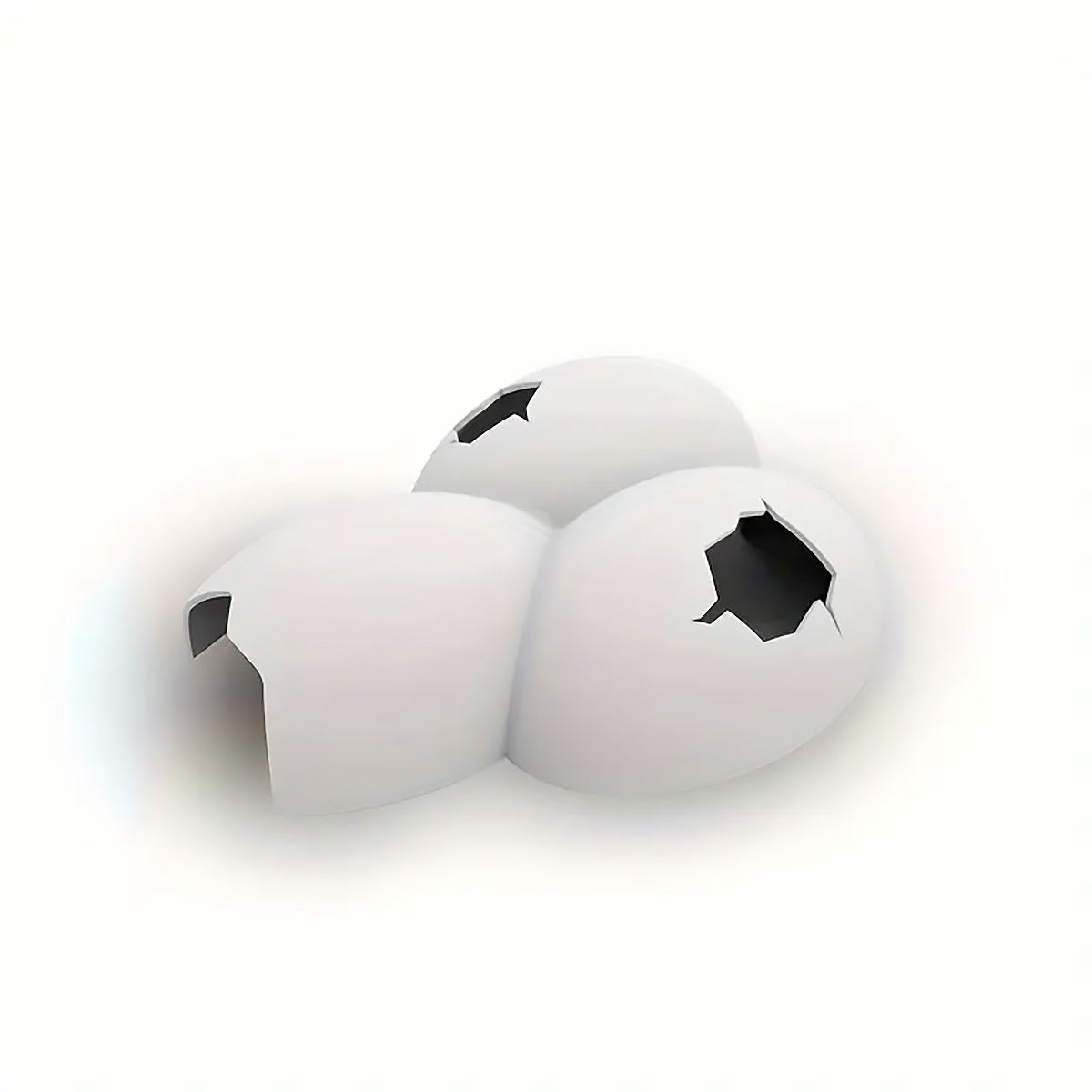 Reptile Hideout Plastic Cave Decorative Shelter for Lizard Snake Spider Habitat - Conjoined eggshell