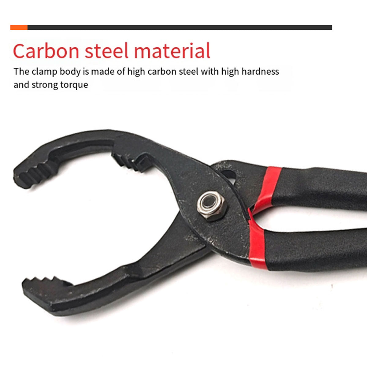 Oil Filter Pliers Wrench 10/12 Inch Heavy Duty Spanner Tool for Car Repair - 12inches