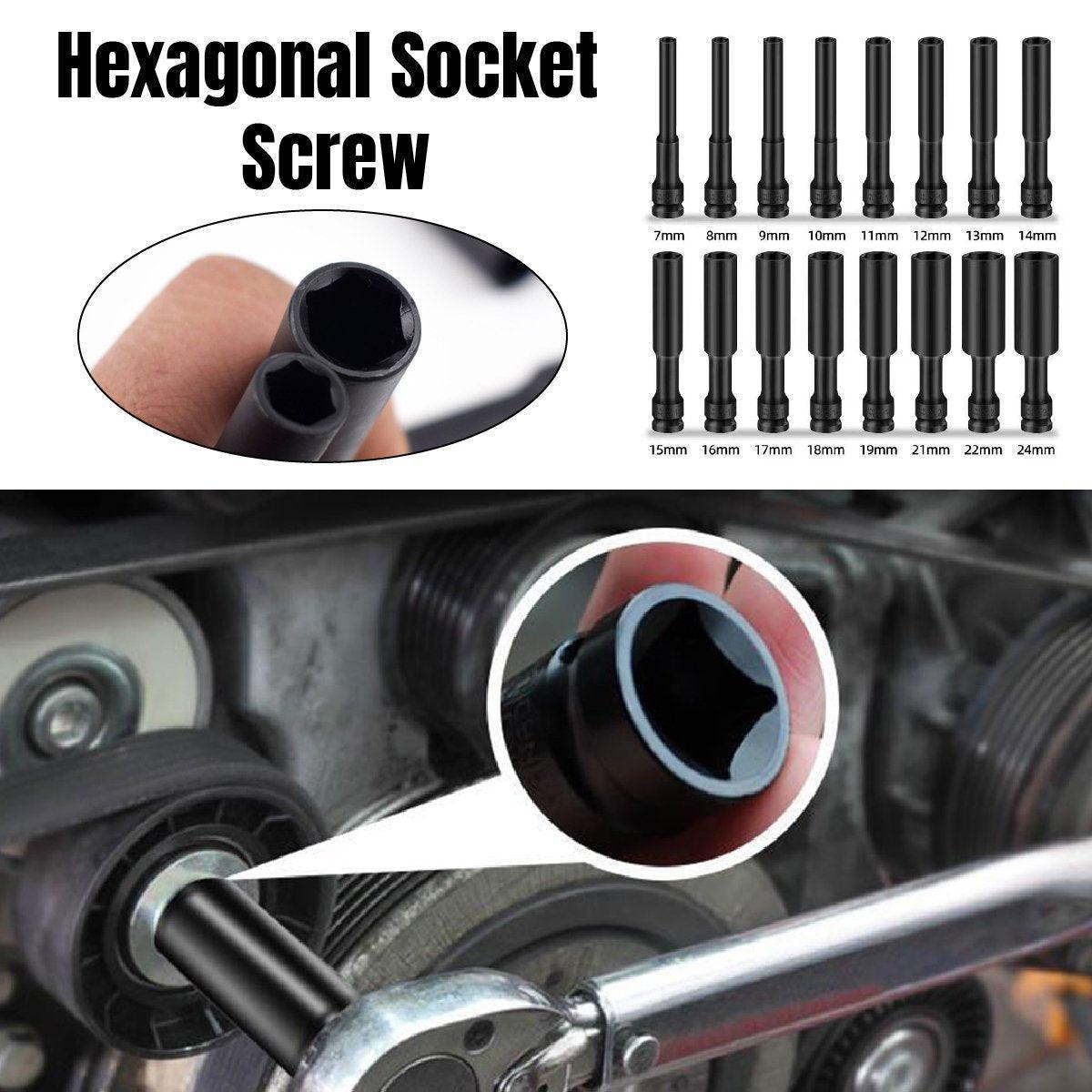 Hexagonal Socket Adapter Set for Electric Impact Wrench Power Drill Socket Tool - 22mm