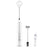 USB Rechargeable Electric Egg Beater Milk Coffee Frother Drink Foamer Mixer Tool - Black