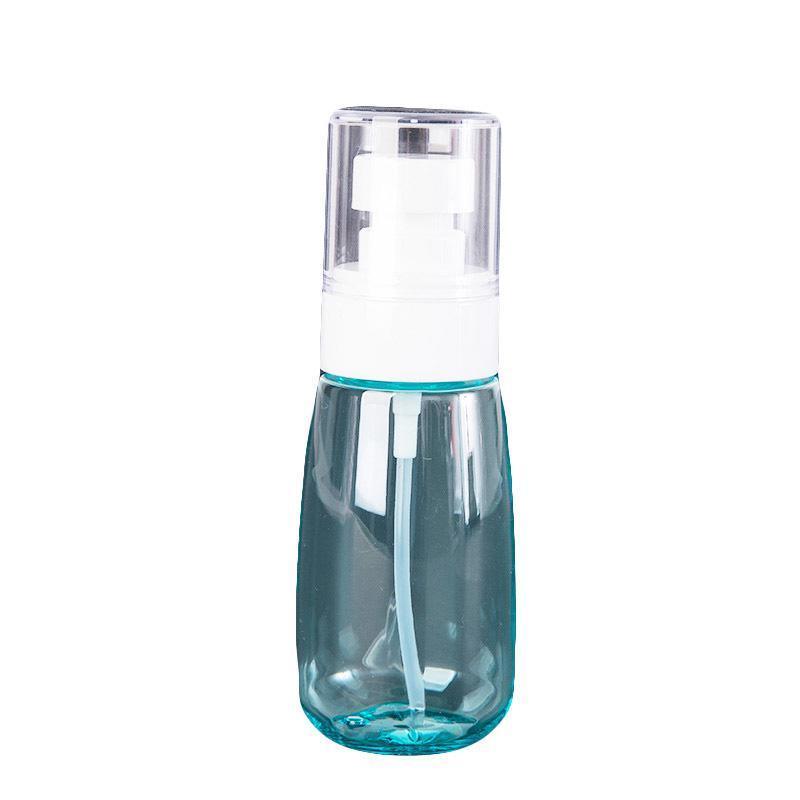 10pcs Portable Travel Emulsion Dispenser Bottle Press Pump Refillable Containers - Blue-30ml