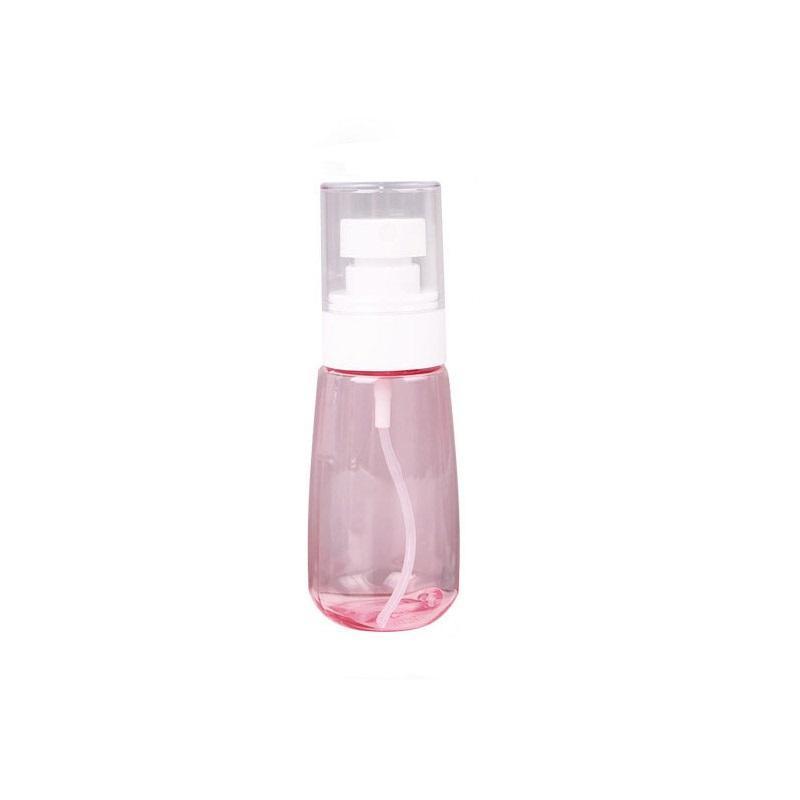 10pcs Portable Travel Emulsion Dispenser Bottle Press Pump Refillable Containers - Pink-30ml