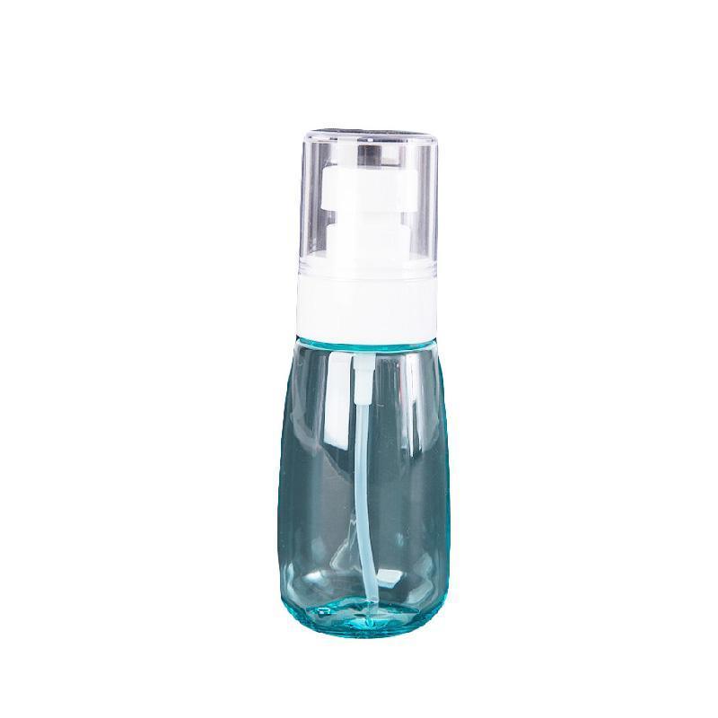 10pcs Portable Travel Emulsion Dispenser Bottle Press Pump Refillable Containers - Clear-60ml