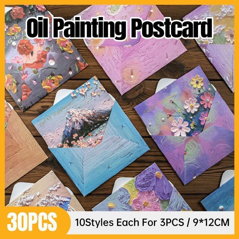 30-Piece Illustrated Message Card Set