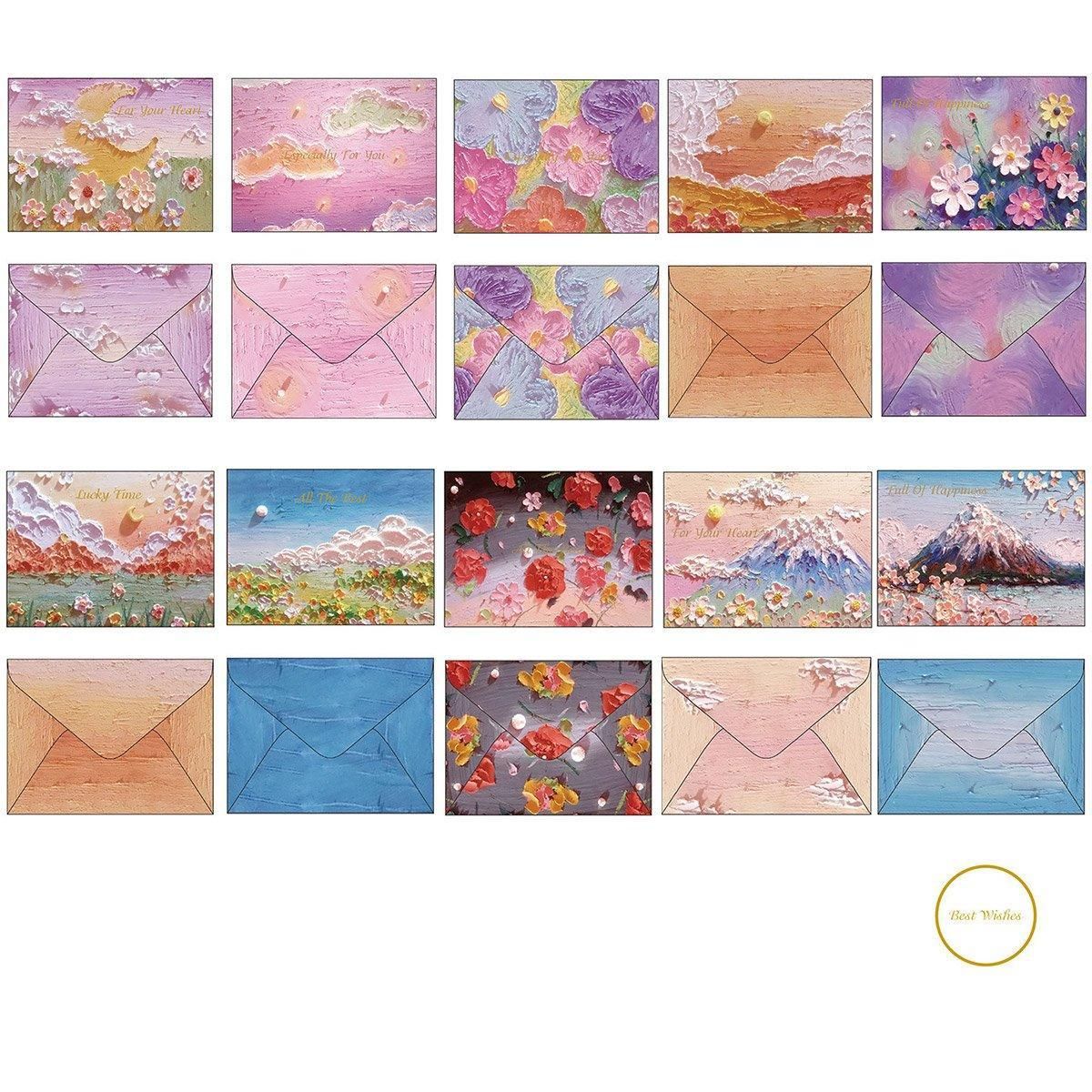 30-Piece Illustrated Message Card Set