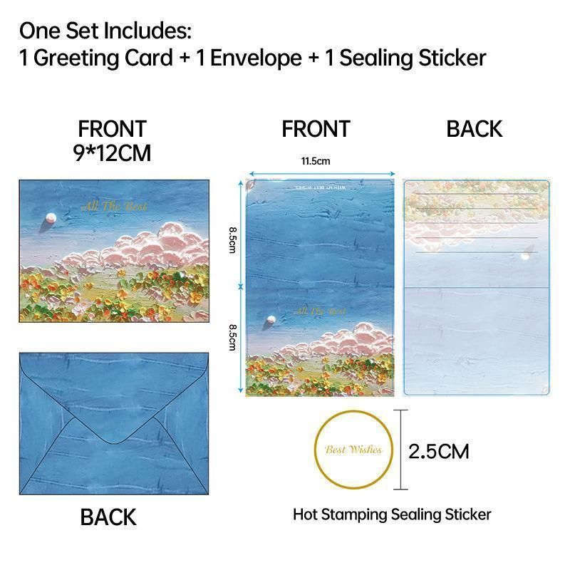 30-Piece Illustrated Message Card Set