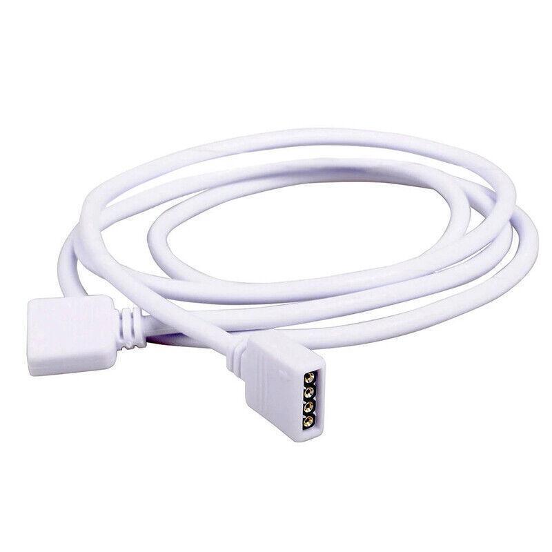 1-10M White LED RGB Light Strip Extension Cord Cable Lead Connector 4 Pin - 1M