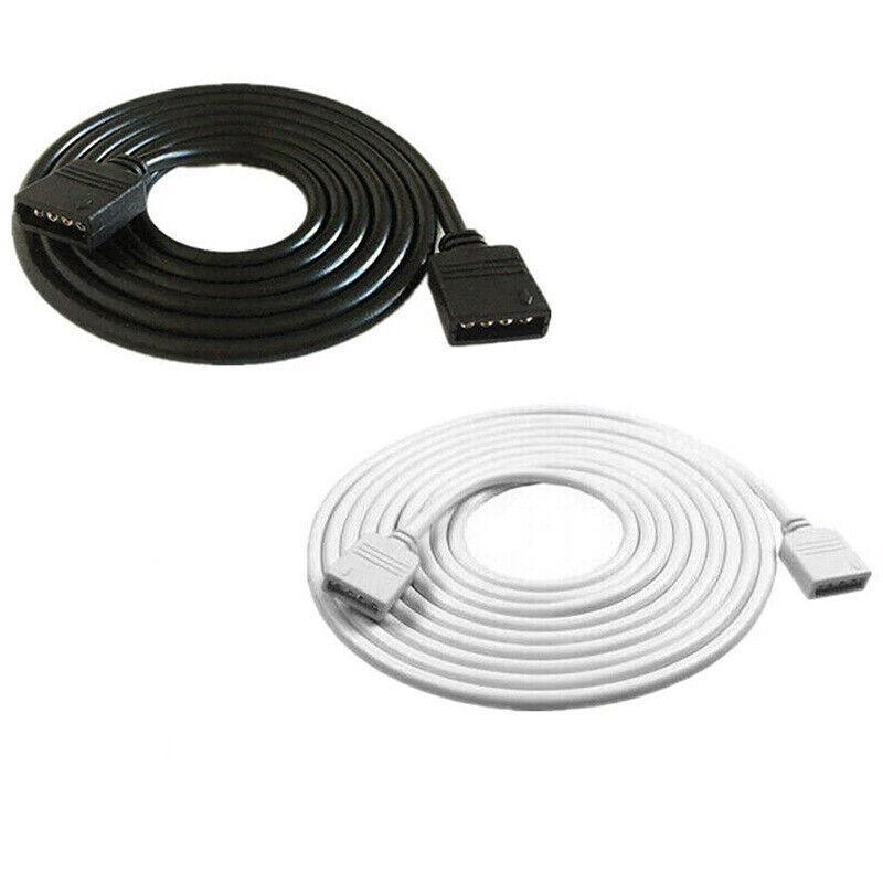 1-10M White LED RGB Light Strip Extension Cord Cable Lead Connector 4 Pin - 2M