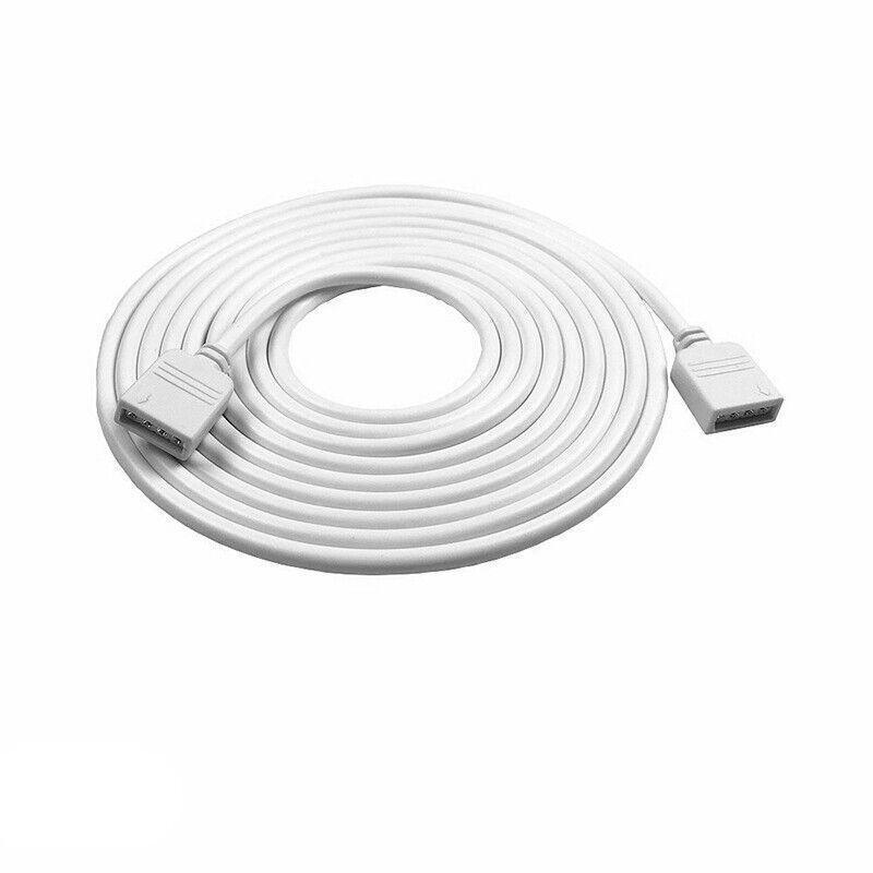 1-10M White LED RGB Light Strip Extension Cord Cable Lead Connector 4 Pin - 2M