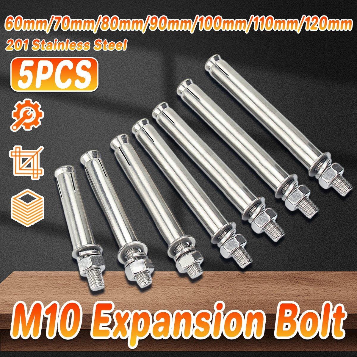 M10 Stainless Steel Hex Head Expansion Anchor Bolts Heavy Duty Screws - M10*100