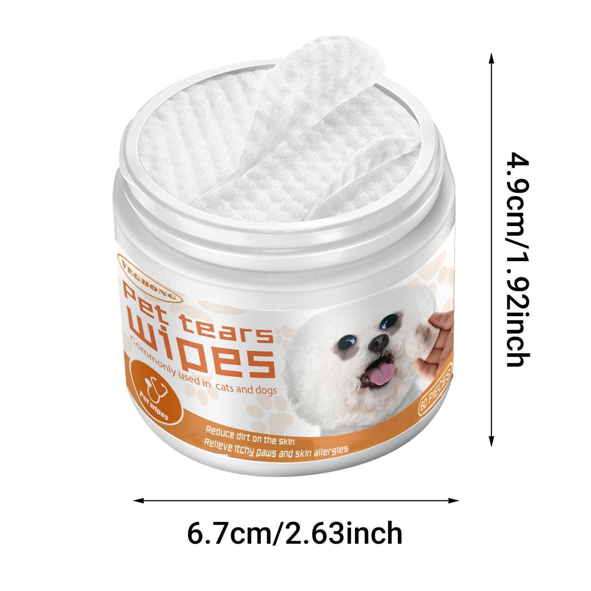 Pet Eye Wipes Clean Dogs Cats Tear Stain Removal Eye Dirt Cleaning Cotton Pads