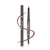 Waterproof Eyebrow Pencil Eye Brow Eyeliner Pen With Brush Makeup Cosmetic Tool - Dark Coffee