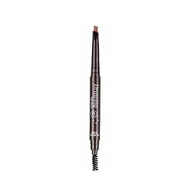 Waterproof Eyebrow Pencil Eye Brow Eyeliner Pen With Brush Makeup Cosmetic Tool - Dark Coffee