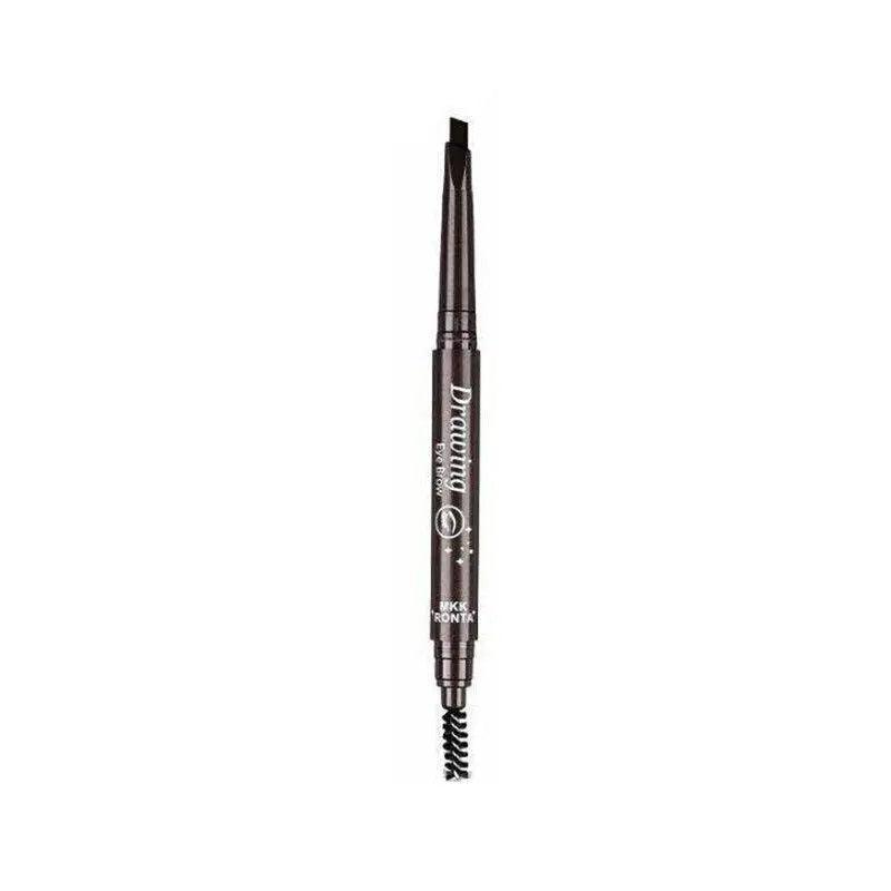 Waterproof Eyebrow Pencil Eye Brow Eyeliner Pen With Brush Makeup Cosmetic Tool - Dark Coffee