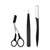 3Pcs/Set Eyebrow Trimming Eyelash Brush Folding Tweezers Portable Makeup Tools