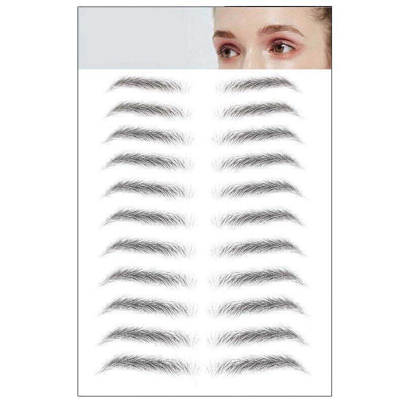 3D Waterproof Eyebrow Tattoo Sticker Hair-Like Natural Brows for Sparse Eyebrows - E09