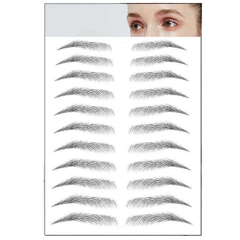 3D Waterproof Eyebrow Tattoo Sticker Hair-Like Natural Brows for Sparse Eyebrows - E09