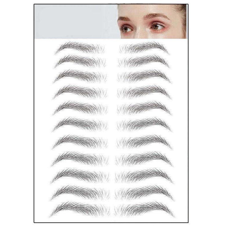 3D Waterproof Eyebrow Tattoo Sticker Hair-Like Natural Brows for Sparse Eyebrows - E10