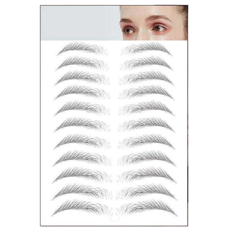 3D Waterproof Eyebrow Tattoo Sticker Hair-Like Natural Brows for Sparse Eyebrows - E12