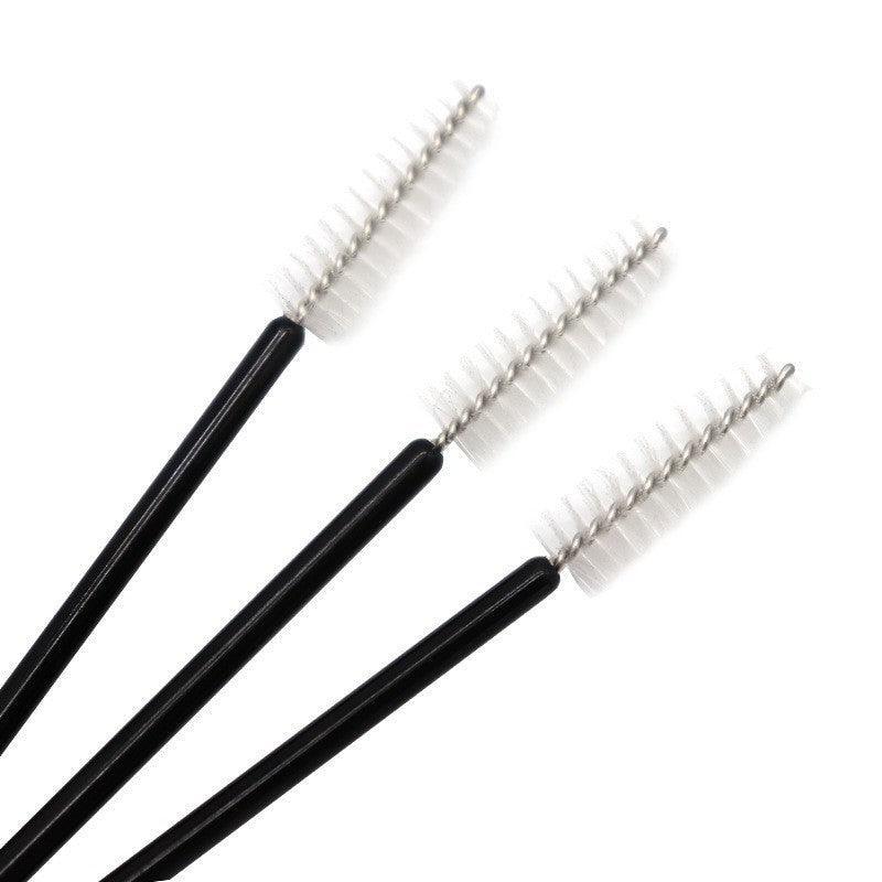 50X Disposable Mascara Wands Eyelash Brushes Applicator Lash Extension Brush - Red+Clear