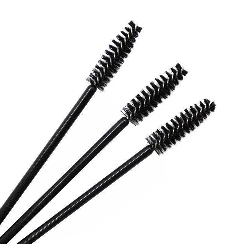 50X Disposable Mascara Wands Eyelash Brushes Applicator Lash Extension Brush - Red+Clear