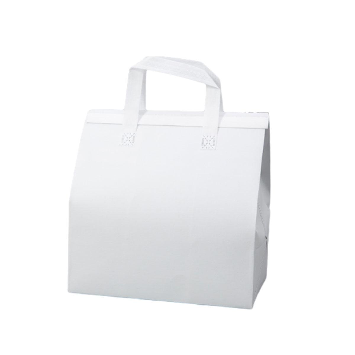 50pcs Thermal Insulation Packing Bag Non Woven Milk Tea Cake Food Storage Bag - Kraft-26x26x17cm