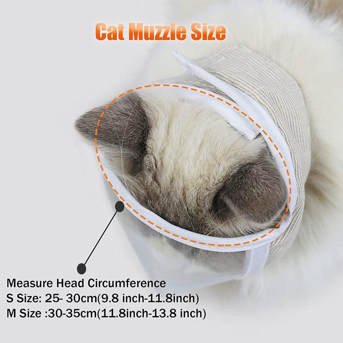 Breathable Kitten Headgear Clear Pet Mask Dog Anti Bite Scratch Protective Gear - M