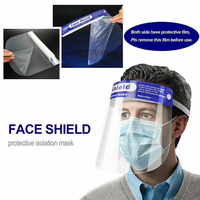1 pc Anti-Fog Full Face Protection Masks with Clear Shield Glasses