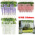 12X Artificial Silk Fake Flower Garland Vine Wisteria Leaf Hanging Wedding Decor - White