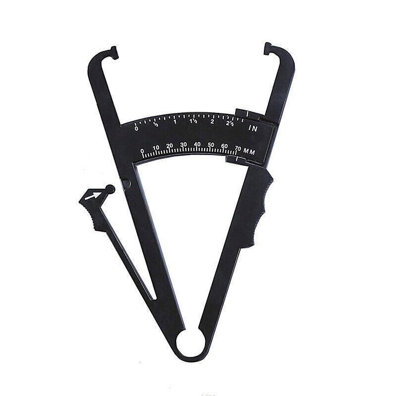 Body Fat Measurement Testing Caliper Skinfold Skin Fold Gym Weight Loss Test Au - White