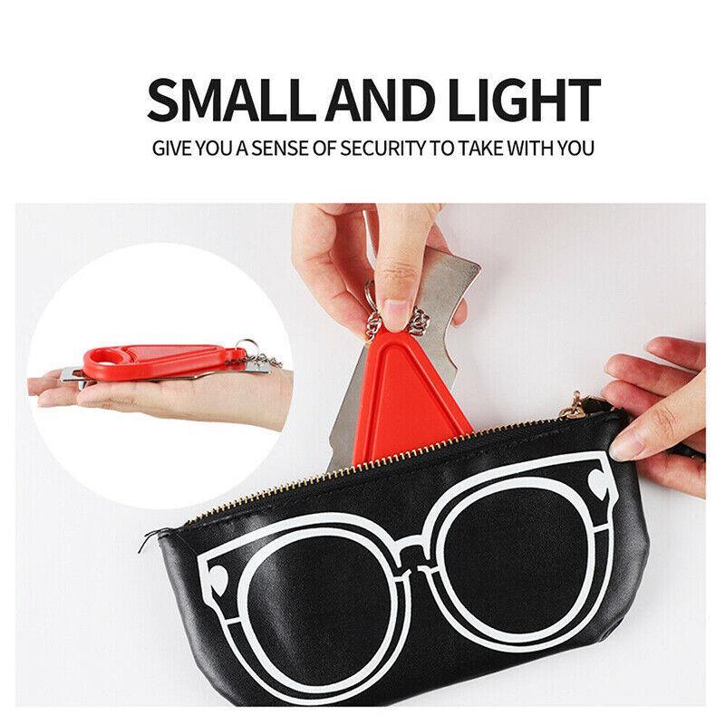 Portable Door Lock Hardware Security Safety Travel Hotel Home Addalock Safe Lock - Red