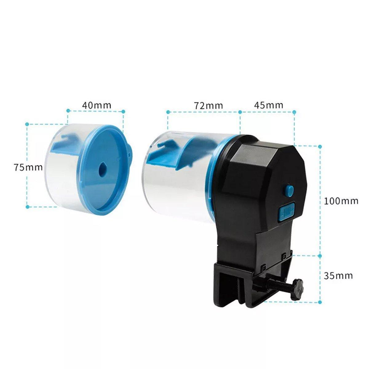 Intelligent Automatic Fish Feeder for Aquarium Large Capacity Timing Feeder - Yellow