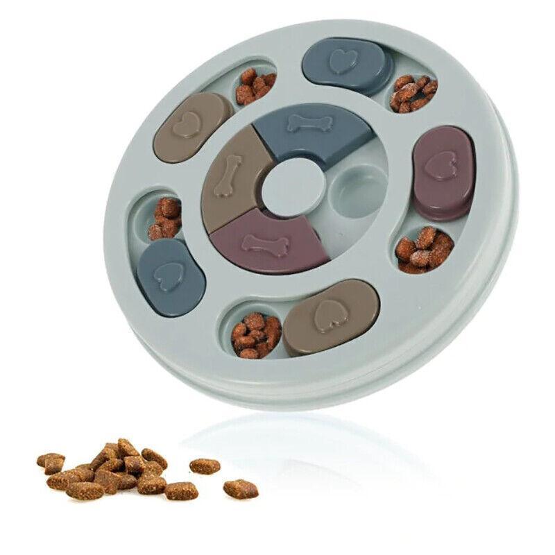 Dog Treat Dispenser Puppy Feeder Puzzle Game Interactive Toy Pet Training Supply - Green